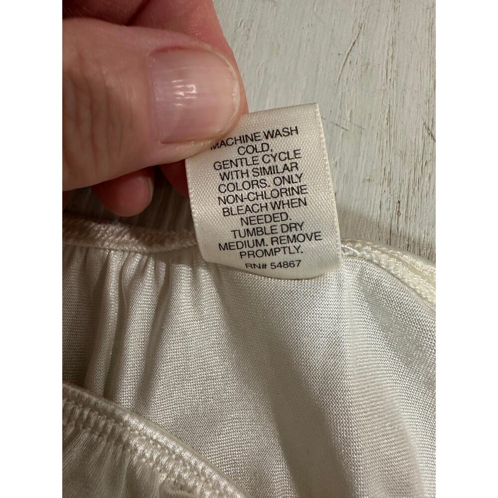 Vintage Cacique Second Skin High Cut Cream Panties Size M - Picture 3 of 4